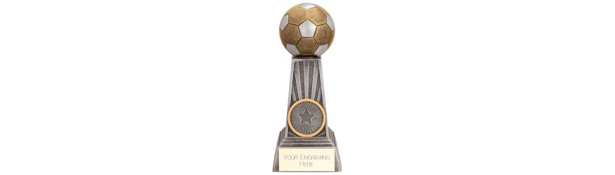 ENERGY FOOTBALL TROPHY - 4 SIZES - 13CM TO 20.5CM ENERGY FOOTBALL TROPHY - 4 SIZES - 13CM TO 20.5CM